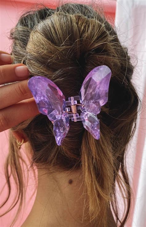 Eclat Baby Love Butterfly Hair Clip Purple One Size Butterfly Hair