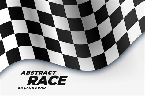Free Vector Checkered Racing Flag Sports Background
