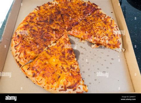 Five Cheese Pizza In Extra Large Size From Costco Stock Photo Alamy
