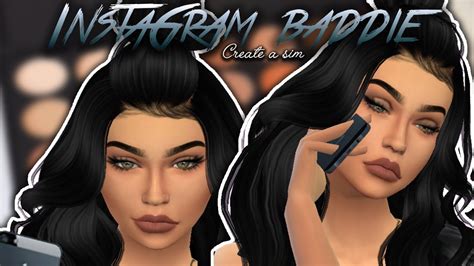 The Sims 4 Instagram Baddie Create A Sim Youtube