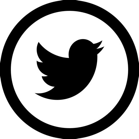 Twitter Logo Png Black Imagesee