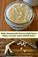 Easy Horseradish Sauce Recipe with Fresh Horseradish Root