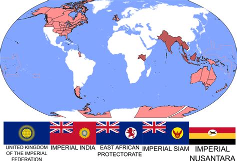 The Imperial Federation In 1940 Imaginarymaps