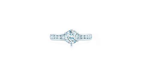 The Tiffany® Setting With Diamond Band Engagement Rings Tiffany And Co