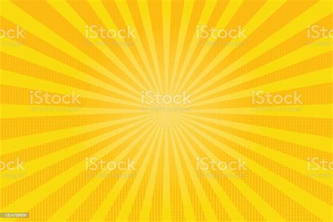 Sun Rays Retro Vintage Style Background Sunburst Vector Illustration