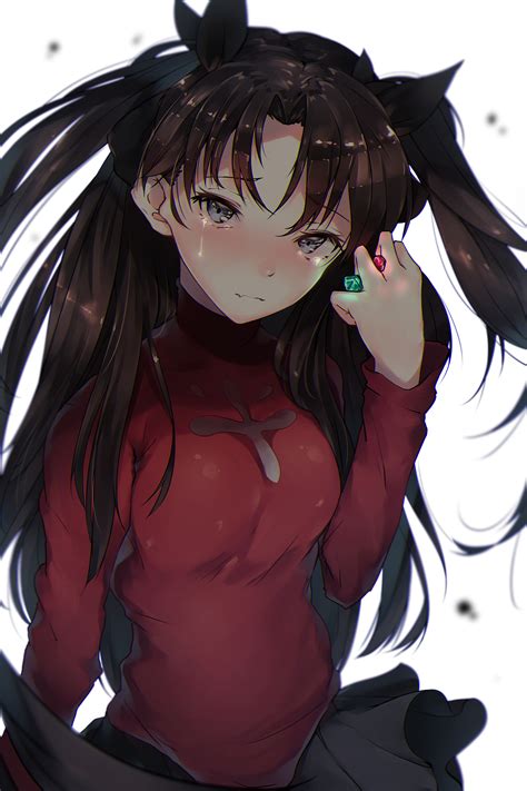 Download 3200x4800 Tohsaka Rin Crying Tears Fate Stay