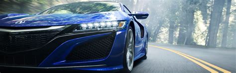 Acura Nsx Car Vehicle Mist Road Motion Blur Dual
