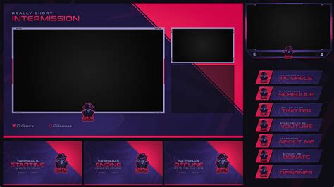 Twitch Livestream Designs Stream Packages Overlays On Behance