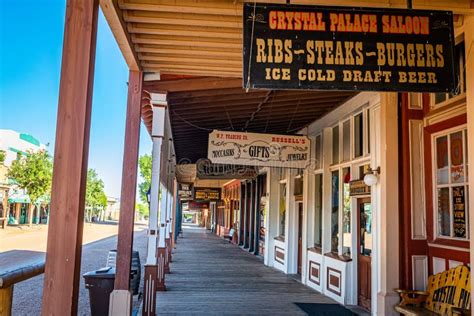 Allen Street Tombstone Arizona Editorial Image Image Of Cochise Sign