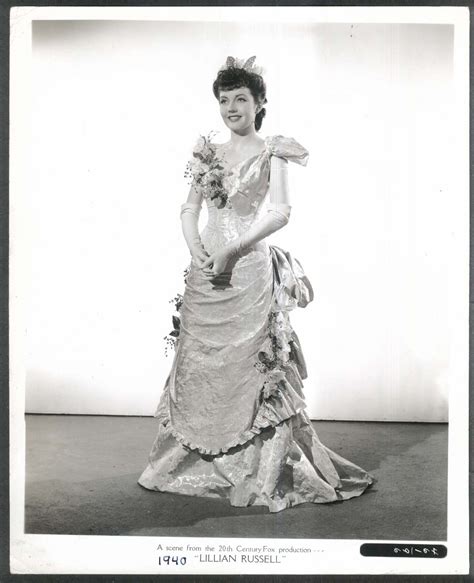 Lynn Bari As Lillian Russell 8x10 Photograph 1940 Restrike