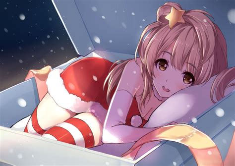 Wallpaper 1440x1018 Px Blush Breasts Brown Christmas Cleavage