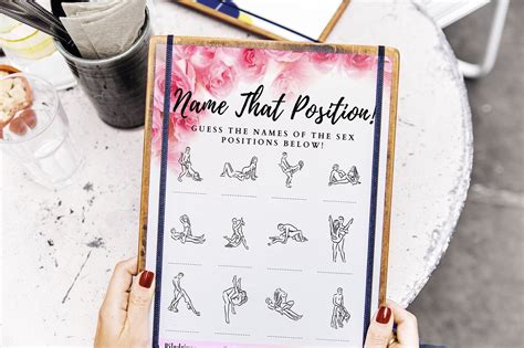 Rose Name That Position Game With Answer Key Dirty Etsy