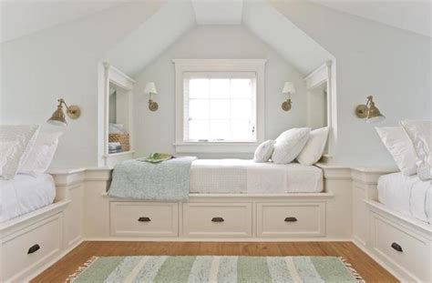 Beautiful Bedroom Built Ins Around Window Wallpaper