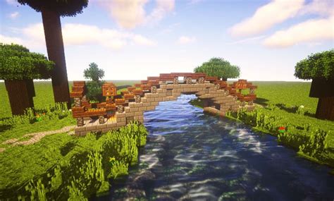 Stonewood Bridge Creation 11160 Minecraft Garden Minecraft Plans