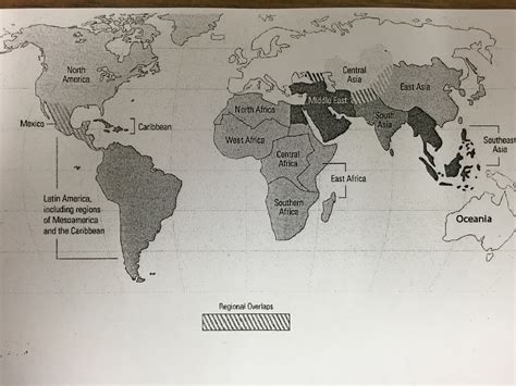 Ap World History Regions Map Maping Resources