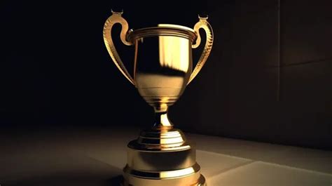 Gold Trophy 3d Model For Render Background 3d Rendering Golden Award