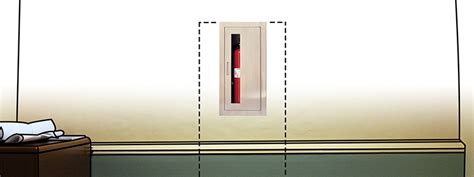The actual mounting heights for cabinets housing this equipment can be determined by reviewing the exact dimensions of the specified cabinet and the positioning of the fire equipment within that cabinet. 5 Pics Fire Extinguisher Cabinet Mounting Height Nfpa And ...