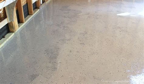The flooring system can bond well with the solid base and has good abrasion and wearing resistance. DIY Garage Floor Coating - Domestic Imperfection