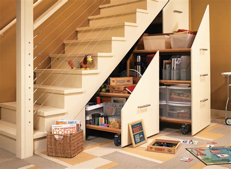 Small Space Storage Ideas Under Stair Storage