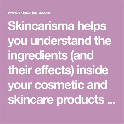 Skincarisma Helps You Understand The Ingredients And Their Effects