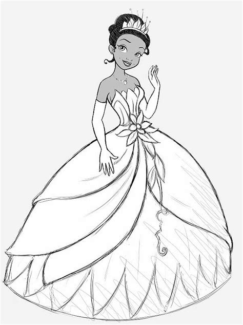 Collect diamonds to get unique items and much more. Princess Tiana and The Frog Coloring Pages | Coloring ...