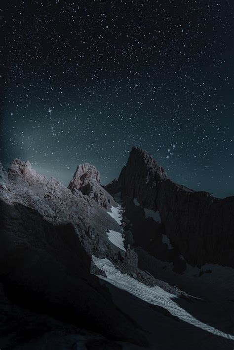 Starry Sky In The Dolomites Free Photo Rawpixel