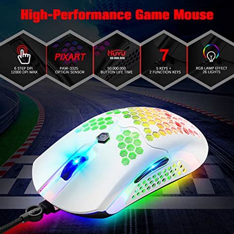Ziyou Lang M5 Rgb Lightweight Wired Gaming Mouse With 12000 Dpi 6