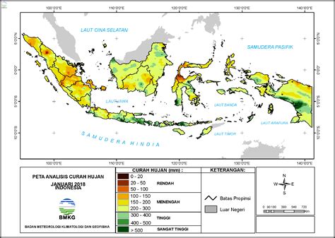 Peta Sebaran Curah Hujan Di Indonesia