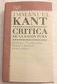Crítica de la razón pura. 1ª edición. Immanuel Kant. | Barnebys