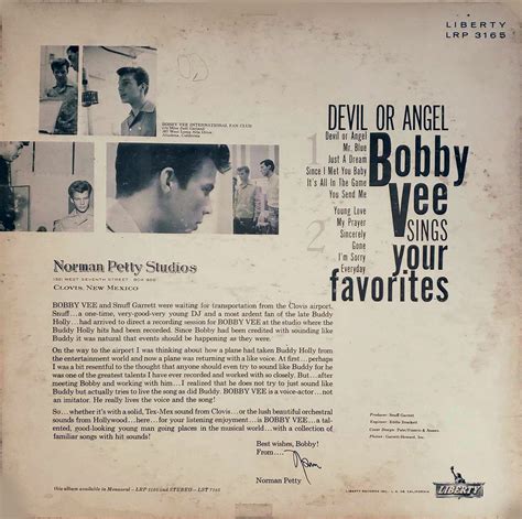 Compilados Oldies Bobby Vee Sings Your Favorites