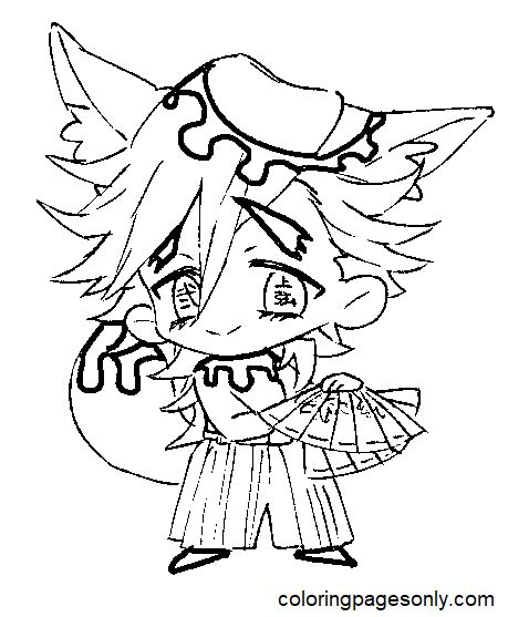 Chibi Doma Demon Slayer Coloring Pages Doma Coloring Pages Coloring