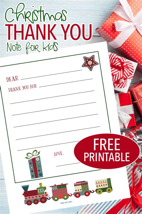 Christmas Thank You Notes Printable Printable Word Searches