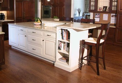 Kitchen Island Configurations Storage On Both Sides With Different Heights