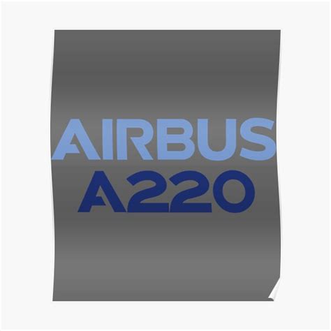 Airbus A220 Logo Poster For Sale By Pamelarubio Redbubble