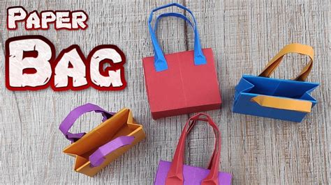 How To Make A Paper Bag Making Diy Easy Bag Step By Step Tutorial
