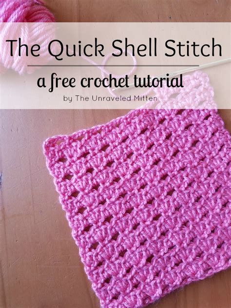 Whatever way the pattern is to be worked, the very first thing you must do is make a slip knot on your hook. The Quick Shell Stitch: A Crochet Tutorial | The Unraveled ...