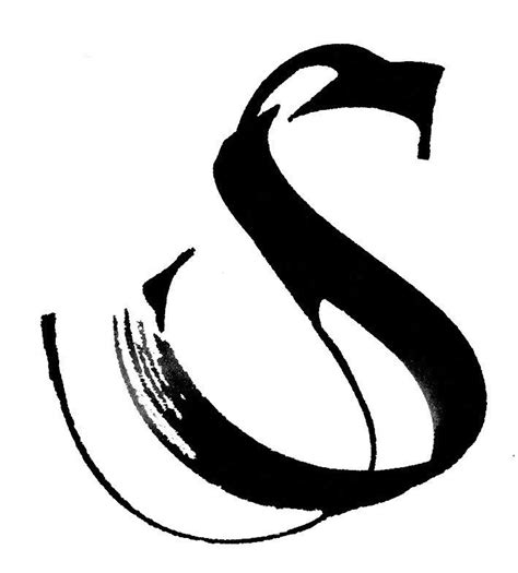 Calligraphy La Calligrafia Letter S Calligraphy Logo Design