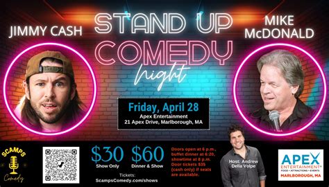 Apr 28 Comedy At Apex Entertainment Marlboro Kicks Off With Double
