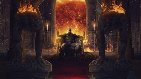 Batman On Throne Wallpaperhd Superheroes Wallpapers4k Wallpapers