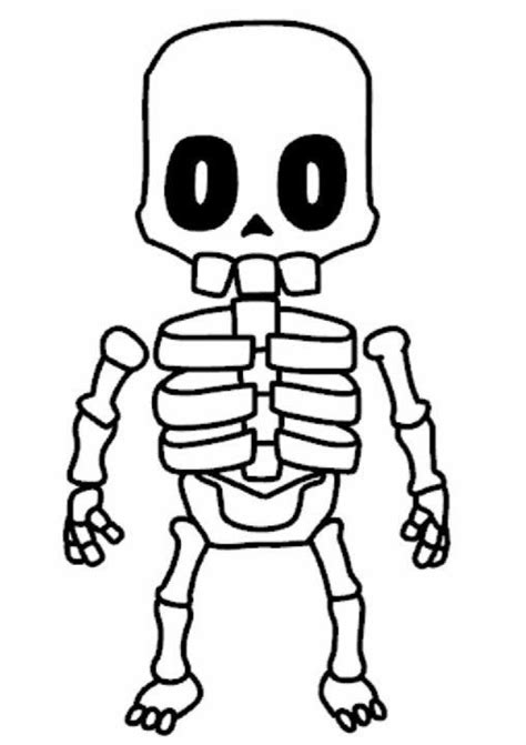 Esqueleto De Stumble Guys Personalizable Es Para Dibujar En