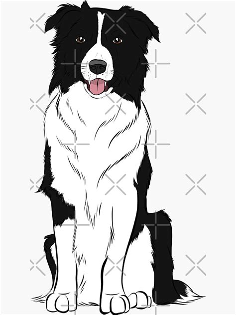 Border Collie I Sticker For Sale By Rmcbuckeye Redbubble