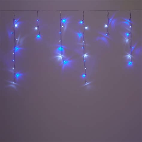 All electrical components are manufactured in italy and europe, structure and assembly by me. 300 Blue & White LED Icicle Lights | Departments | DIY at B&Q