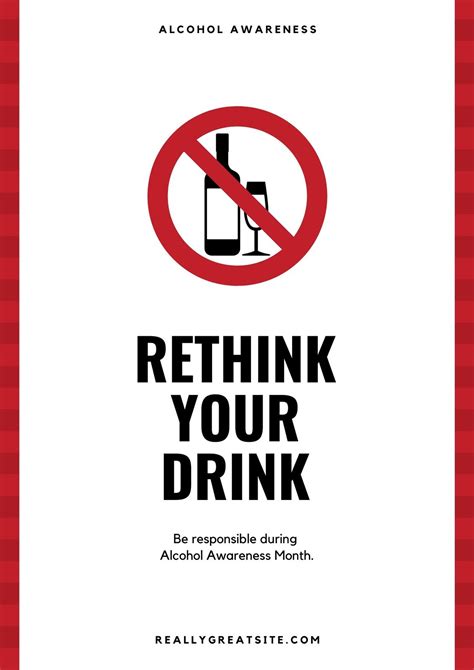 Free Custom Printable Alcohol Awareness Poster Templa