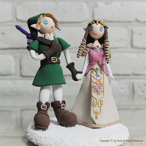 Custom Cake Topper Link And Princess Zelda From The Legend Of Etsy