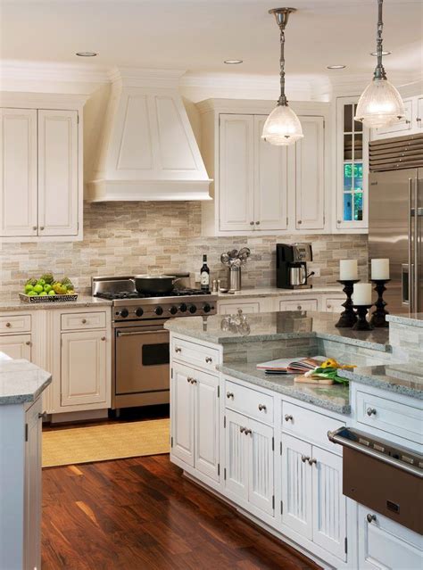 dc metro travertine backsplash tile kitchen transitional ...