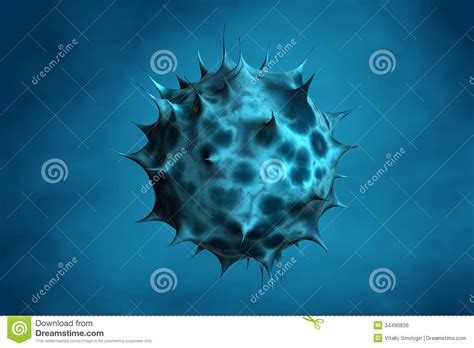 Bacteria Or Cells Under A Microscope Royalty Free Stock Image Image