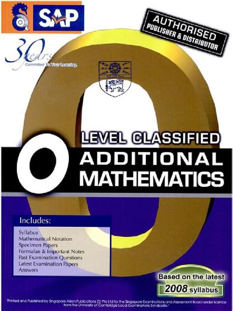 Cambridge igcse physics, 3rd edition: O-Level Classified Additional Mathematics With Model Answers