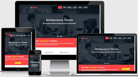 Free Website Templates Bootstrap Responsive Best Design Idea