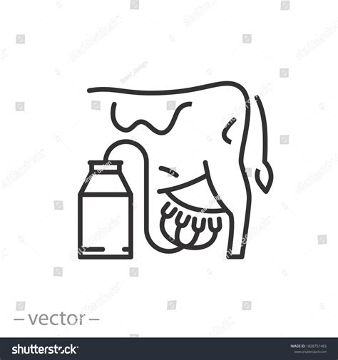 Cow Milking Machine Icon Automatic Milk Stock Vector Royalty Free Shutterstock