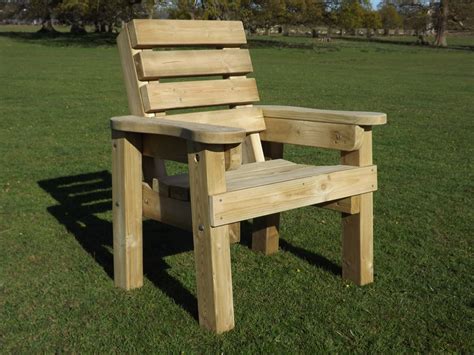 A dark, wooden chair designed and constructed the way to match gardens. Wooden Garden Furniture | Hardwood | North Devon | Long ...
